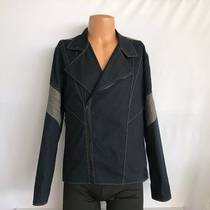 Rare Volante Design Inc Hacker Moto ZipUp Motorcycle Jacket Sz 41M XL Limited